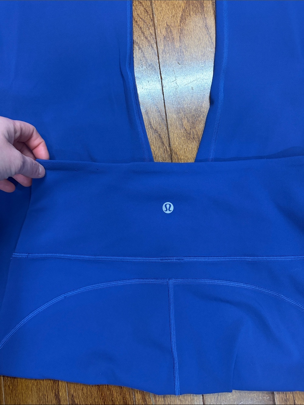 036. Lululemon Groove Super-High-Rise Flared Pant *Nulu Psychic blue size 8 32” - Picture 8 of 12